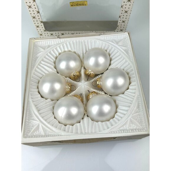 Hummel Set of 6 Vintage Christmas Ball Ornaments West Germany Original Box Decor - Picture 11 of 15